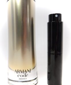 Armani Code Absolu 8ml Parfum Travel Atomizer Spin Spray mens Cologne decant